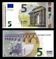 Unión Europea 2013 5 euros prefijo "V" signo Lagarde UNC