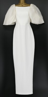RASARIO PUFFÄRMEL MAXI SEIDENMISCHUNG BRAUTKLEID DAMEN XS WEISS ELFENBEIN UVP2139  BR