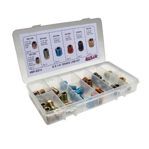 S.U.R. BR14 1/4" Brake Line Fitting Assortment, HighQuality Components