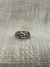 CW 925 Sterling Silver Cut Out Band Ring Size 7.75