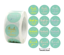 40 THANK YOU FOR YOUR ORDER 4 STYLES SMALL BUSINESS SEALS STICKERS 1" ROUND