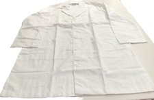 Landau White Unisex 3-Pocket Full-Length Lab Coat Size 44