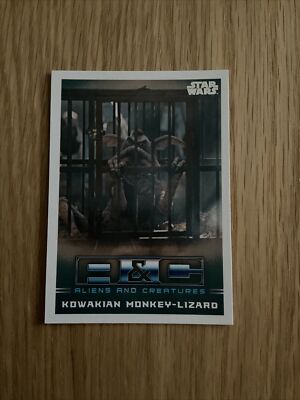 2020 Topps Mandalorian Series 1 - ALIEN CREATURES INSERT CARD - MONKEY LIZARD AC4
