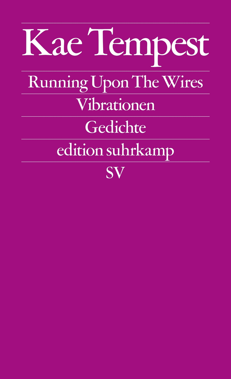 Thumbnail - Running Upon The Wires / Vibrationen Kae Tempest