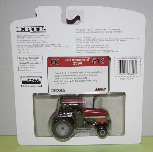 ERTL 1/64 CASE IH STATE TRACTOR Rare #14 Oklahoma City, Oklahoma Capital Chaser - Picture 2 of 5