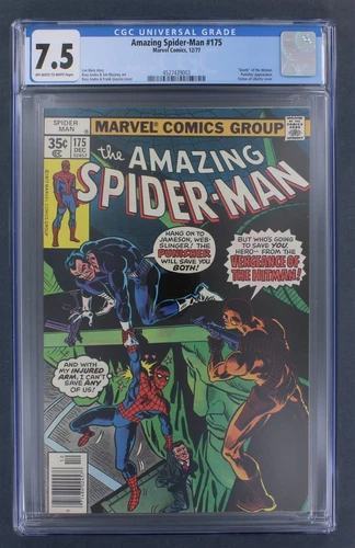 Amazing Spider-Man #175 CGC 7.5 Key Issue Punisher Appearance 1977 Marvel