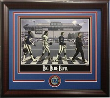 NY Giants Big Blue Blvd 16x20 framed photo Lawrence Taylor Bill Parcells Bavaro