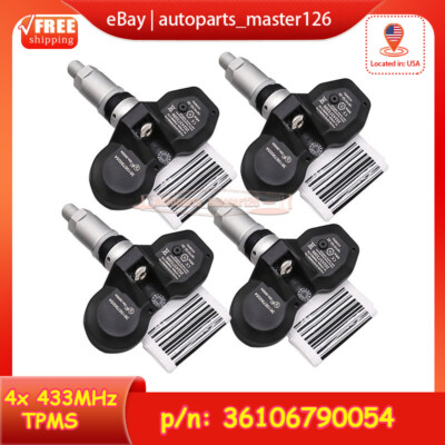 #ad 36106790054 TPMS For BMW X3 X6 M3 M6 535i 128i 328i Tire Pressure Sensors 4PCS $38.37