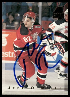 1994 Classic #119 Jeff O'neill AUTO Hartford Whalers hockey card