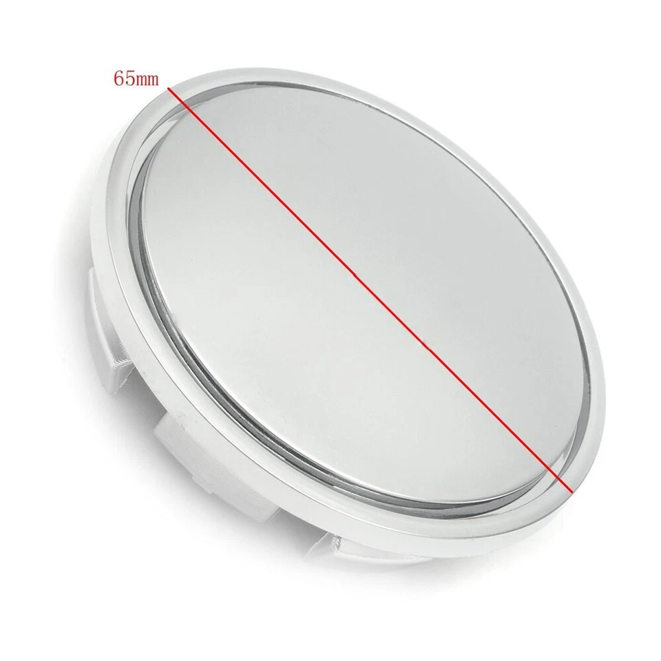 4Pcs Chrome Auto Car Wheel Center Caps Tyre Rim Hub Cap Cover ABS Plastic For VW - Image 2 of 4