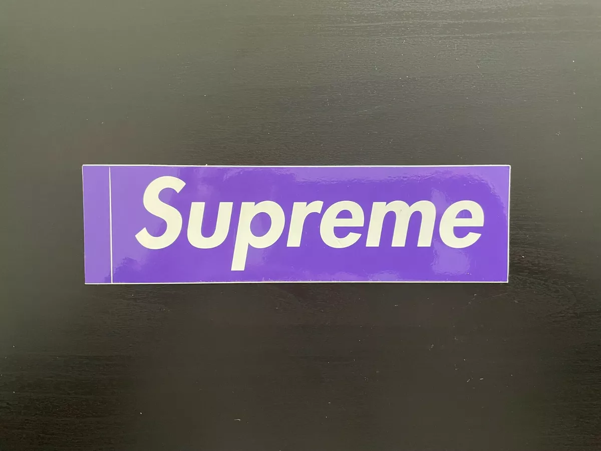 Supreme x Three 6 Mafia Purple Box Logo Sticker - US