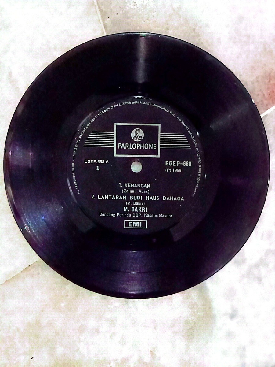 MegaRare Malay Vinyl EP Malay Legend M.BAKRI 1969 | eBay