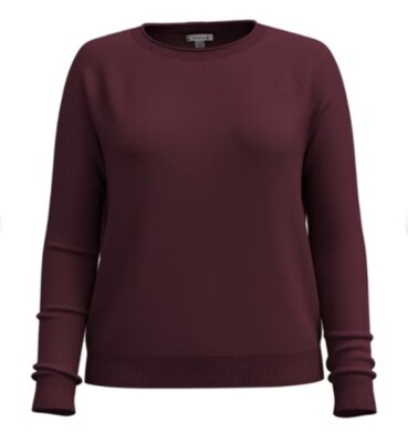 $100 Smartwool Women s Colorblock Sweater-Cherry Heather (Maroon)-Medium -New