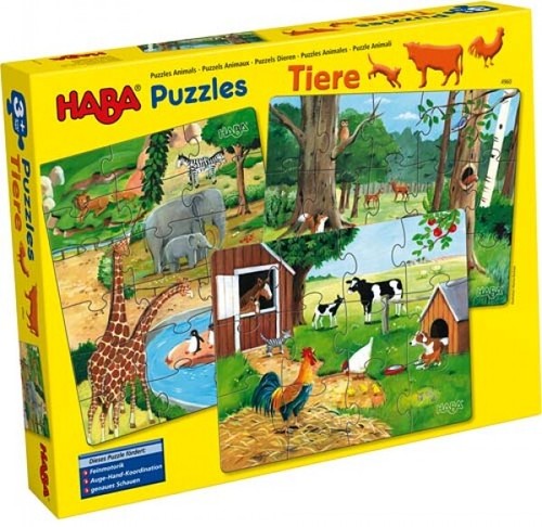 HABA 004960 Puzzle - Animali