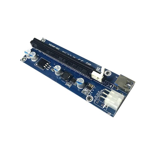USB 3.0 PCI-E Express 1x Extender Riser Card Adapter 6PIN Power Cable - Bild 4 von 8