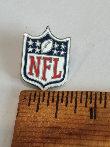NFL Shield Lapel Pin Tie Tack Enamel Vintage Football - Picture 3 of 4