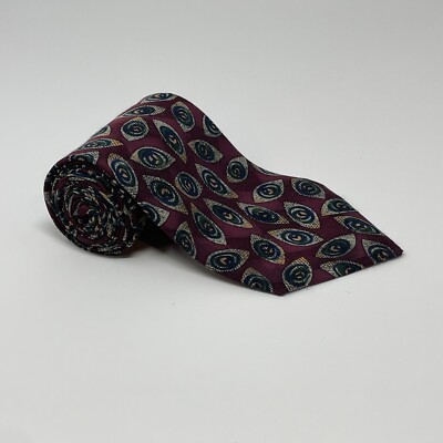 Robert Talbot Best of Class Multicolor Abstract Silk Vintage Tie Necktie