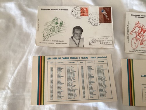 CAMPIONATI MONDIALI CICLISMO 1962 - 1972 3 BUSTE PRIMO GIORNO FIRST DAY COVER - Foto 2 di 5