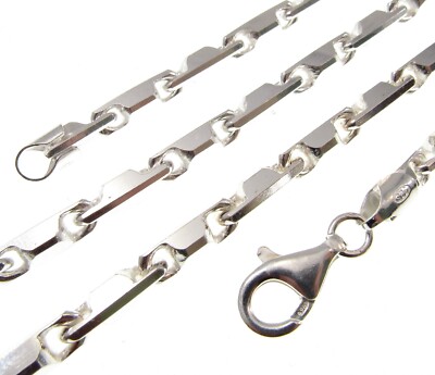 4,6 mm Massive 925 Sterling Silber Italienische HESHE 16 Kette Halskette Made In Italy