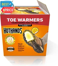 Toe Warmers - Long Lasting, Odorless, Air Activated - up to 8 Hours of Heat - 20