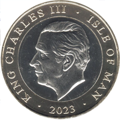 Isle of Man coin £2 pounds 2023 Nativity scene saints Kirk Christ Xmas Christmas - Picture 4 of 4