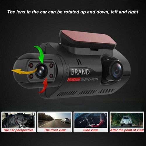 Dual Lens Car DVR Dash Cam Video Recorder Front & Inside Camera+32G Memory Card - Picture 4 of 20