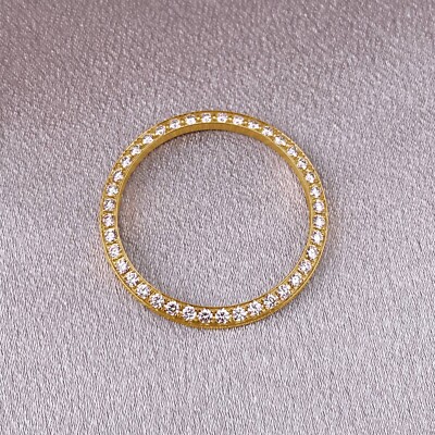 ROLEX 1.00 CT. 31 MM DATEJUST/DAYDATE 18K YELLOW GOLD CUSTOM DIAMOND BEZEL