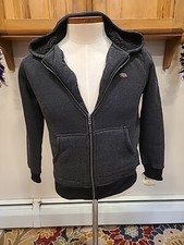 New Boy's Lucky Brand Gray Sherpa Lined Full Zip Hoodie Size Medium 10-12