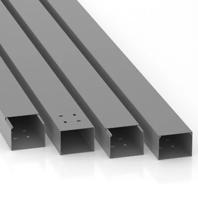 CILSON WDK8060G Kabelkanal 80 x 60 mm, 10 m / 5x 2 m Lang, Grau RAL 7035, PVC - Bild 1 von 4