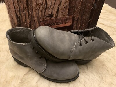 VTG 1990 BOXED Timberland Graphite Gray Chuka Waterproof