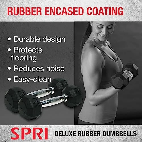 Juego de pesas de mano con mancuernas de 2 - 3 lb mango hexagonal cromado ejercicio y... Foto 3 de 4