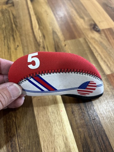 USA Golf iron cover 5- iron red/white/blue free shipping - Picture 2 of 3