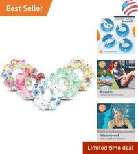 Express With Style: 5-Pack Flower Adhesive Tapes for Dexcom G7 & Stelo Devices