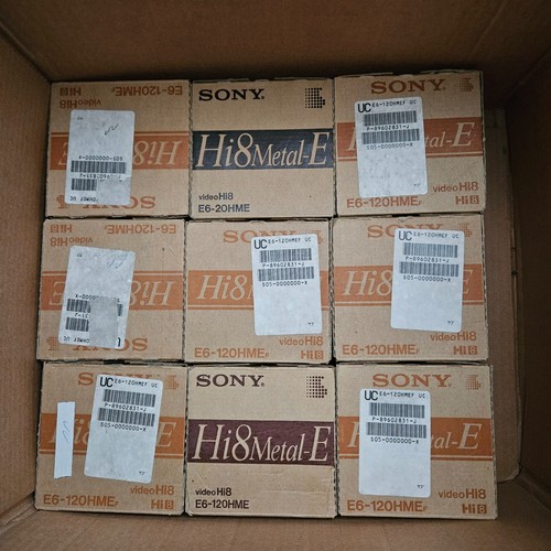 Sony Hi8 lot of 20 boxes of 5 each/Used.