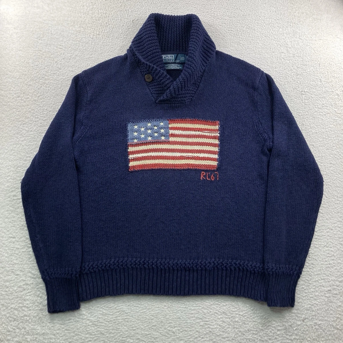 Ralph Lauren Flag Sweater In Men's Sweaters for sale - eBay