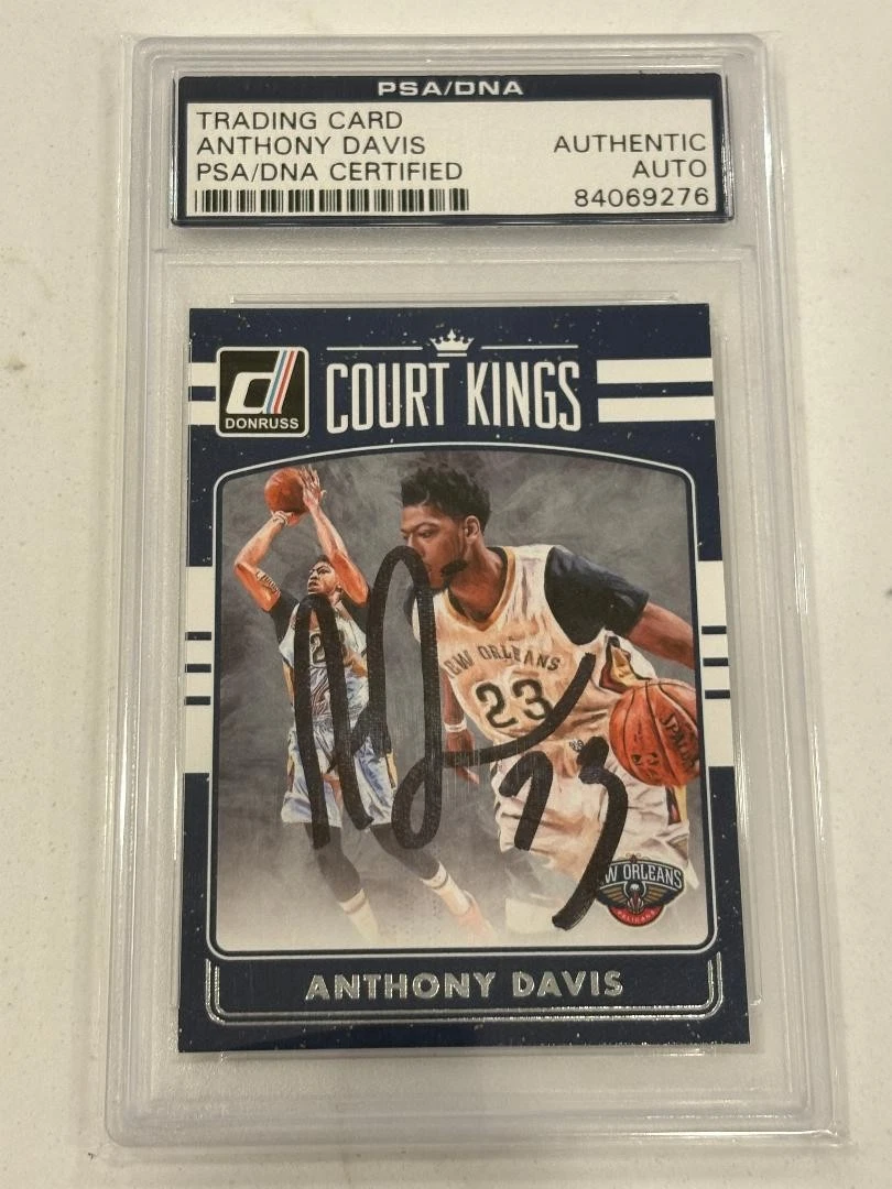 Anthony Davis Autographed Basketball Sports Trading Cards 