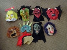 LATEX HALLOWEEN MASKS AND HEAD PIECES-ADULTS AND KIDS-CHOOSE