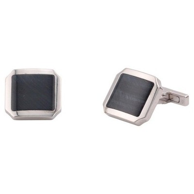 Cartier Santos-Dumont Falcon Eye 18k White Gold Cufflinks