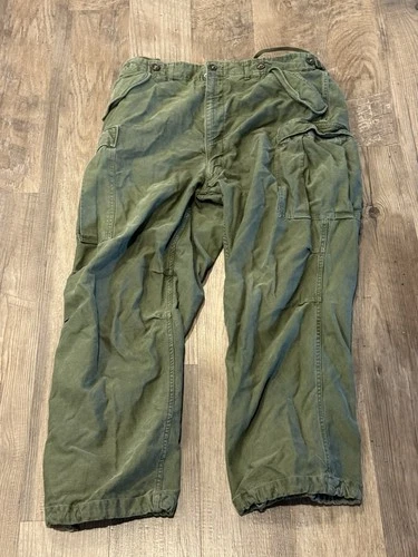 Vintage US military vietnam war era m1951 field pants original Korean War