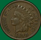 1898 Indian Head Cent Choice Extremely Fine XF+ Coin #36844