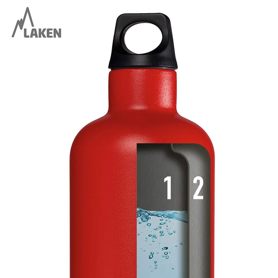 Laken Futura Thermo, Borraccia, Argento (Plain), 500 ml jJAO - Immagine 4 di 4