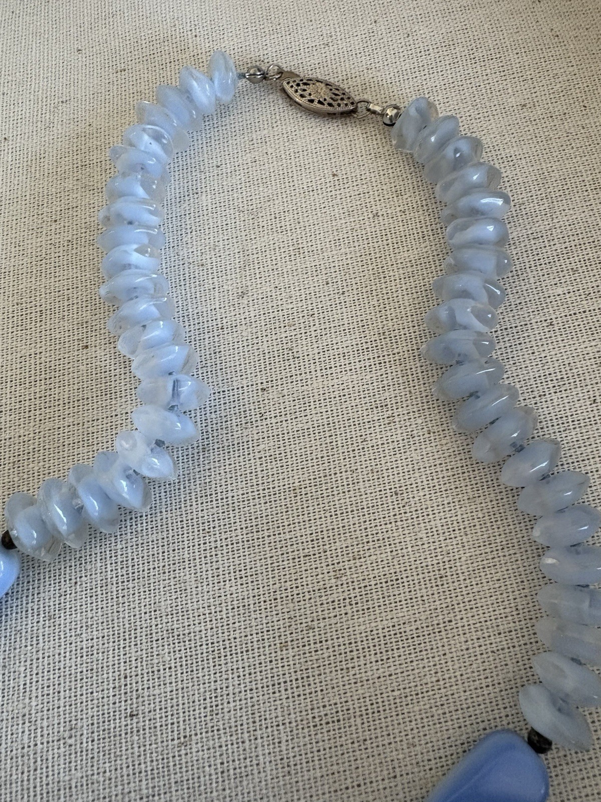 Single Strand Multi Shape & Size Blue Stone Neckl… - image 6