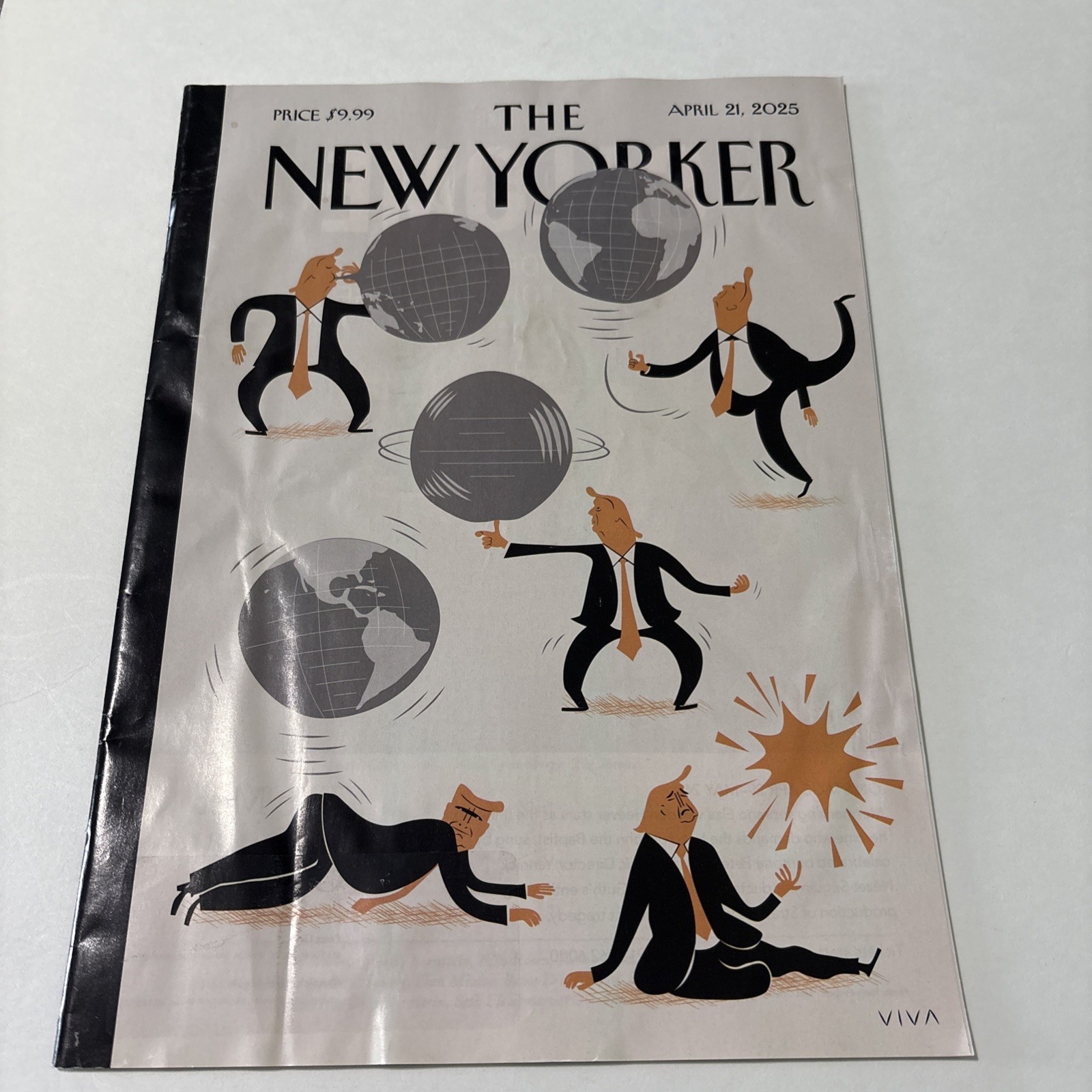 The New Yorker Magazine April 21, 2025 COVER  Frank Viva “ Hot Air”