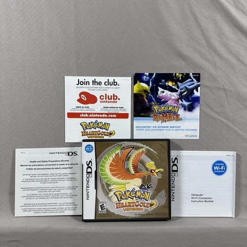 Pokemon HeartGold Version Authentic Nintendo DS CIB Complete In Box No Manual