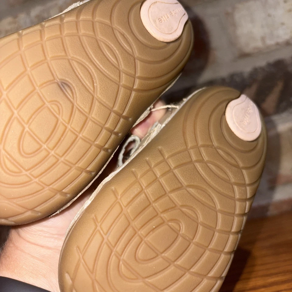 Stride Rite Janna Mary Jane Zapatos de Vestir Dorado Brillo Lazo Vestido Plano Niño Pequeño 6W Foto 2 de 4