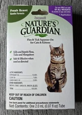Natures Guardian Natural Flea Tick Squeeze on for Cats and Kittens