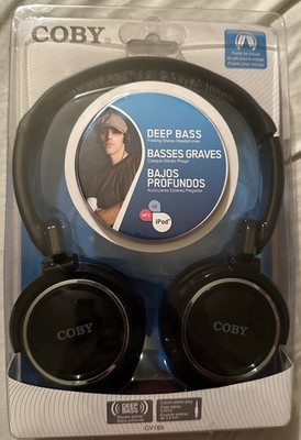 2010 Coby Deep Bass Headphones CV185 NEW