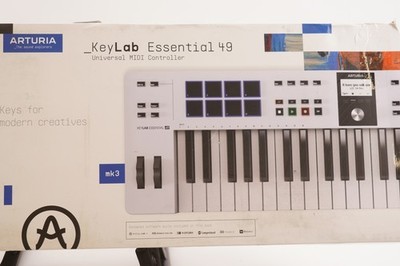 Arturia KeyLab Essential 49 mk3 MIDI Keyboard Controller (White)