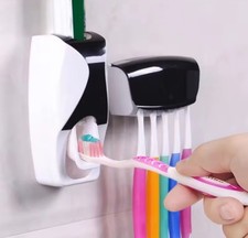 Wall-Mounted Toothbrush  Toothpaste Holder Set