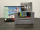 Super Nintendo Paperboy 2 SNES With Box 1992 Game,Box And Manual Only